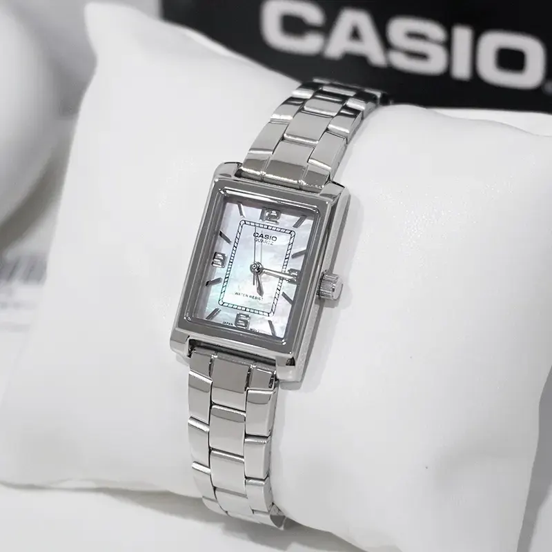 Casio Enticer Quartz MOP Grey Dial Fashion Ladies Watch-  LTP-1234DS-4A